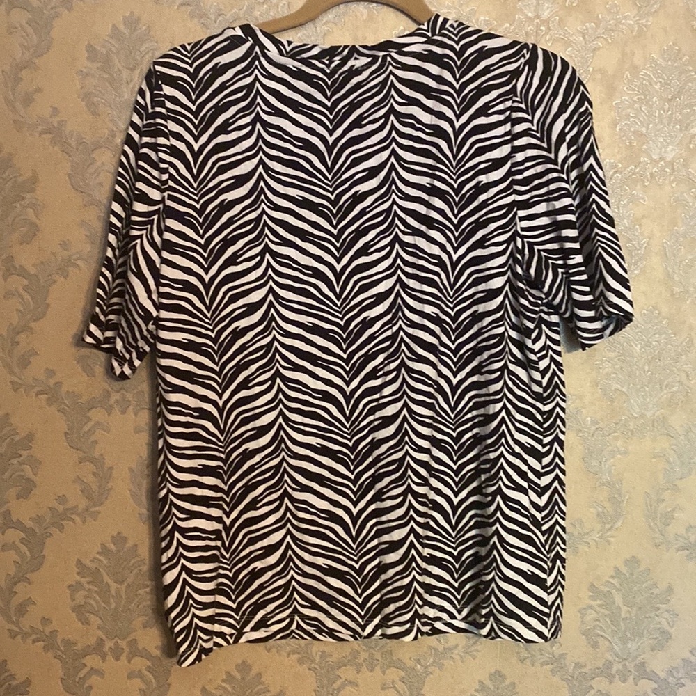 Talbots Zebra Pattern Shirt - Picture 2 of 3